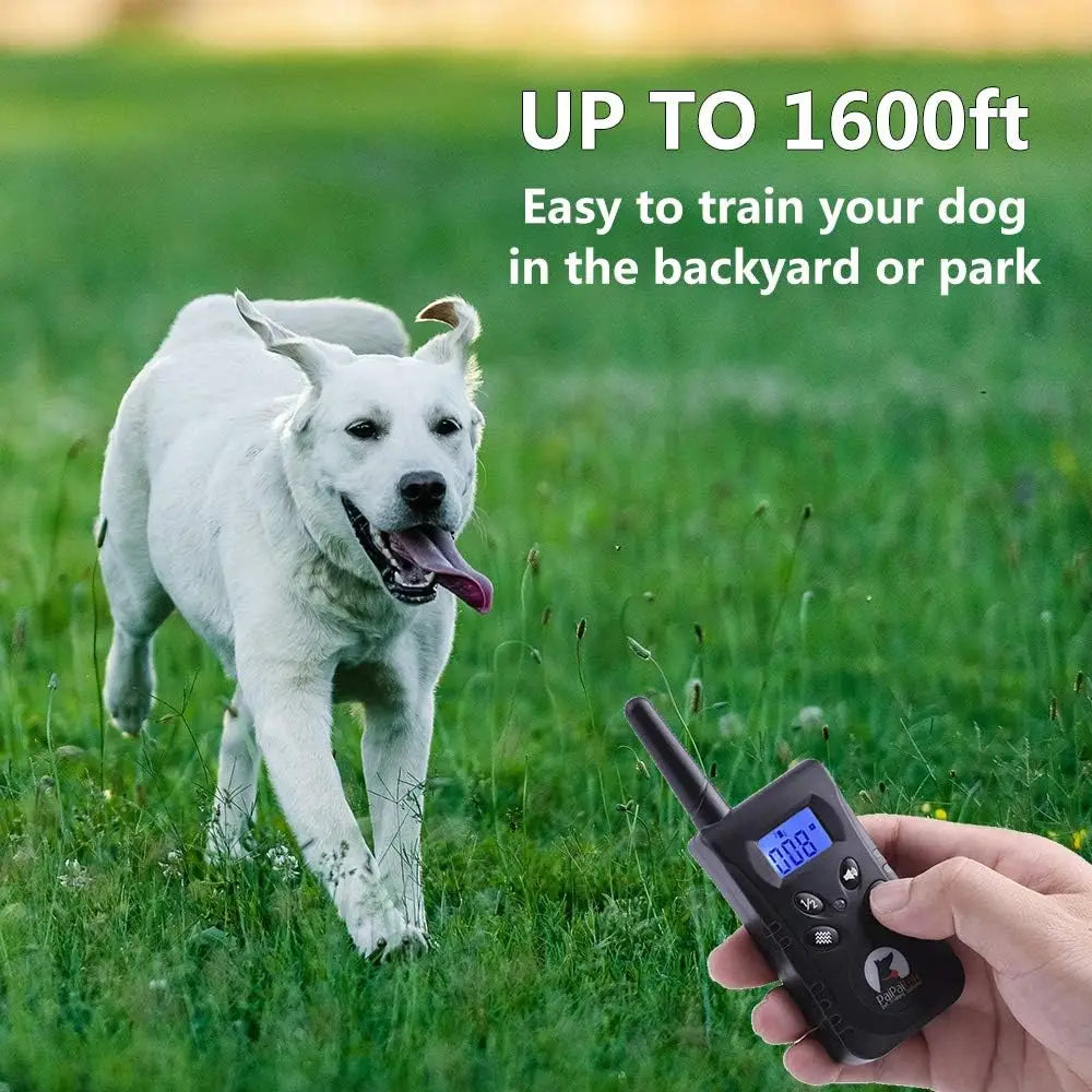 No Shock Dog Training Collar with Remote,1600ft Rechargeable Vibration Collar for 5-150lbs Dogs, Waterproof Electric Collar